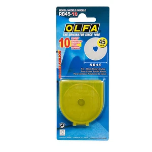 Olfa 10 cuchillas de repuesto 45 mm para OL-750 RB45-10 - Imagen 1 de 1