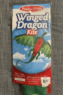 Melissa & Doug Winged Dragon Shaped Kite - 62” Span - Item 30217 - Image 1 of 4