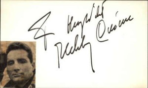 Freddy Quinn Actor / Singer Signed 3" x 5" Index Card