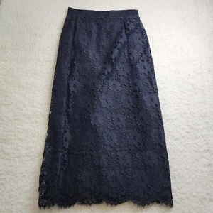 Vintage Maxi Lace Skirt 6 Zip Whimsy Witchy Fairy Core Mystic Goth Glam Elegant - Picture 1 of 9