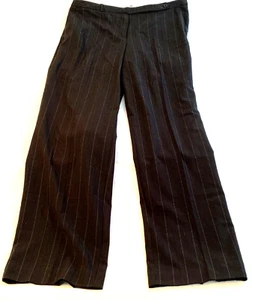 Worthington Damenhose schwarz gestreift gerades Bein Karriere Größe 10 Stretch - Bild 1 von 9