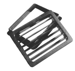 HCI CABINET VENTILATION SQUARE GROMMET BLACK 3 1/4" X 4 1/4" HCI6437 014* - Picture 1 of 2