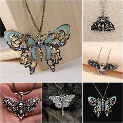 Women 925 Silver Butterfly Pendant Cubic Zirconia Necklace Women Party Jewelry • 2.33€