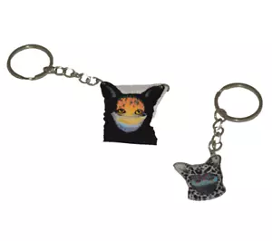 Portachiavi Galantis Seafox volpe di mare EDM fatto a mano Kandi sorriso farmacia USA - Foto 1 di 4