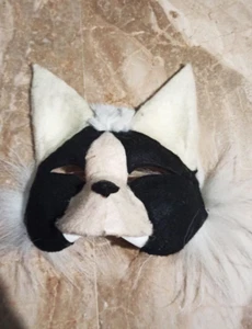 Cat mask black and white - Picture 1 of 7