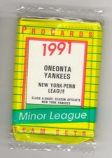 1991 ProCards Minor League Team Set - Oneonta YANKEES