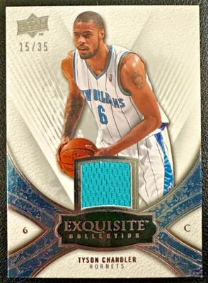 Camiseta deportiva Tyson Chandler 2008-09 UD exquisita colección usada en juegos 15/35 Foto 1 de 2