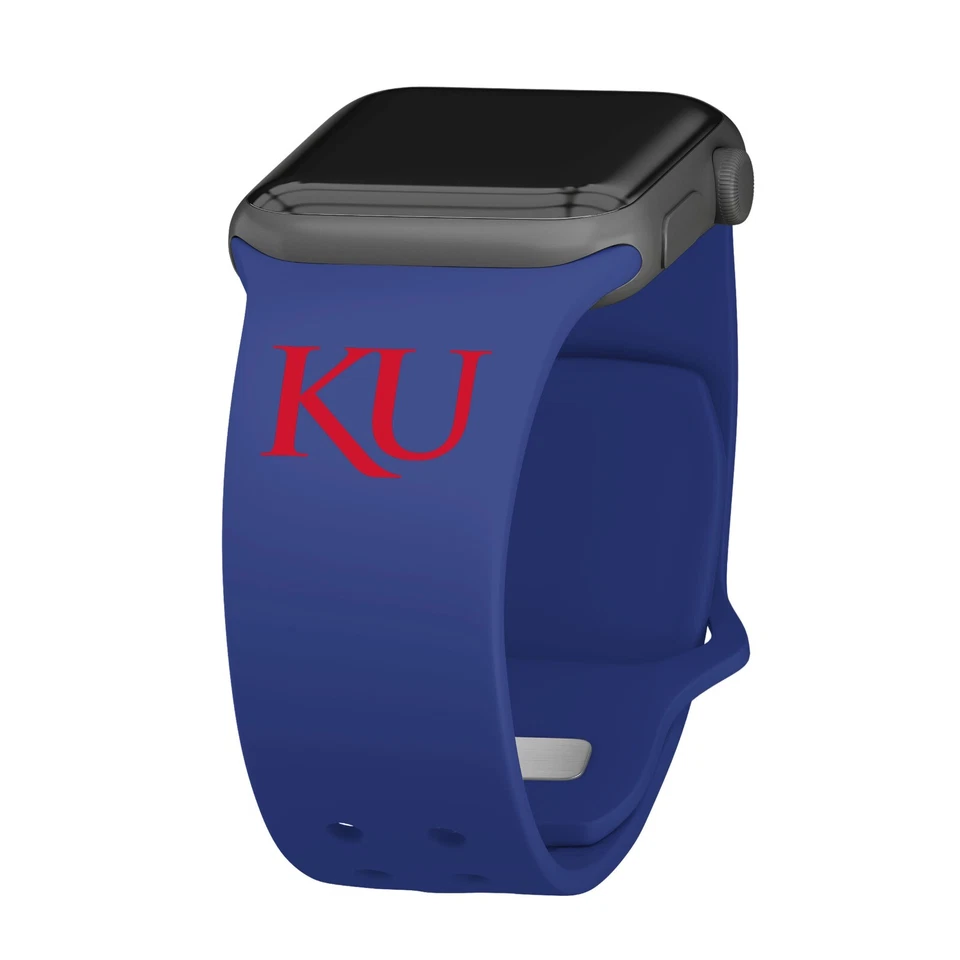 Силиконовый ремешок для часов Kansas Jayhawks совместим с Apple Watch - Изображение 1 из 1