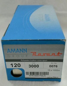 Rasant 120 Thread, Box of 10 1000m Spools, Colour 3000 IVORY (0001) - Imagen 1 de 2