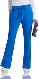 GREYS ANANTOMY WOMEN SCRUB PANTS 2207 IN ROYAL, BLACK, NAVY, IN ALL SIZES, NWT - Picture 1 of 30