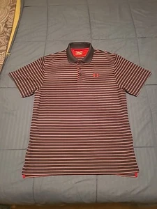 Under Armour Polo Shirt Men's Large Short Sleeve Heat  Gear Stretch Adult - Picture 1 of 9