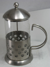 La CafeTiere 8 Cup French Coffee Press Maker 35 oz 1000ml Stainless Glass GUC