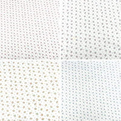 Polycotton Fabric Ditsy Roses Floral Flower Rose Garden Hamilton Terrace