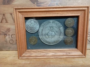 United States Marine Corps Framed Coin - Picture 1 of 14