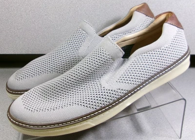 253489 SP50 McGUFFEY MEN SHOE SIZE 9 M GRAY KNIT SLIP-ON BY JOHNSTON & MURPHY - Image 1 of 4