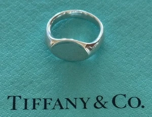 Tiffany & Co. Elsa Peretti Signet Ring Sterling Silver 925 Size 6 1/2 US - Picture 1 of 3