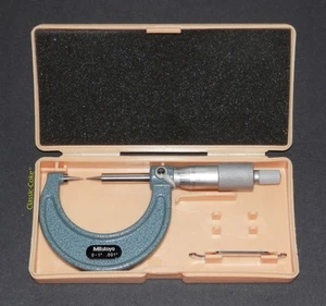 🇯🇵 Mitutoyo 112–189 15° Carbide Point Micrometer 0–1" 0.001" Grad ⭐⭐⭐⭐⭐ - Picture 1 of 7