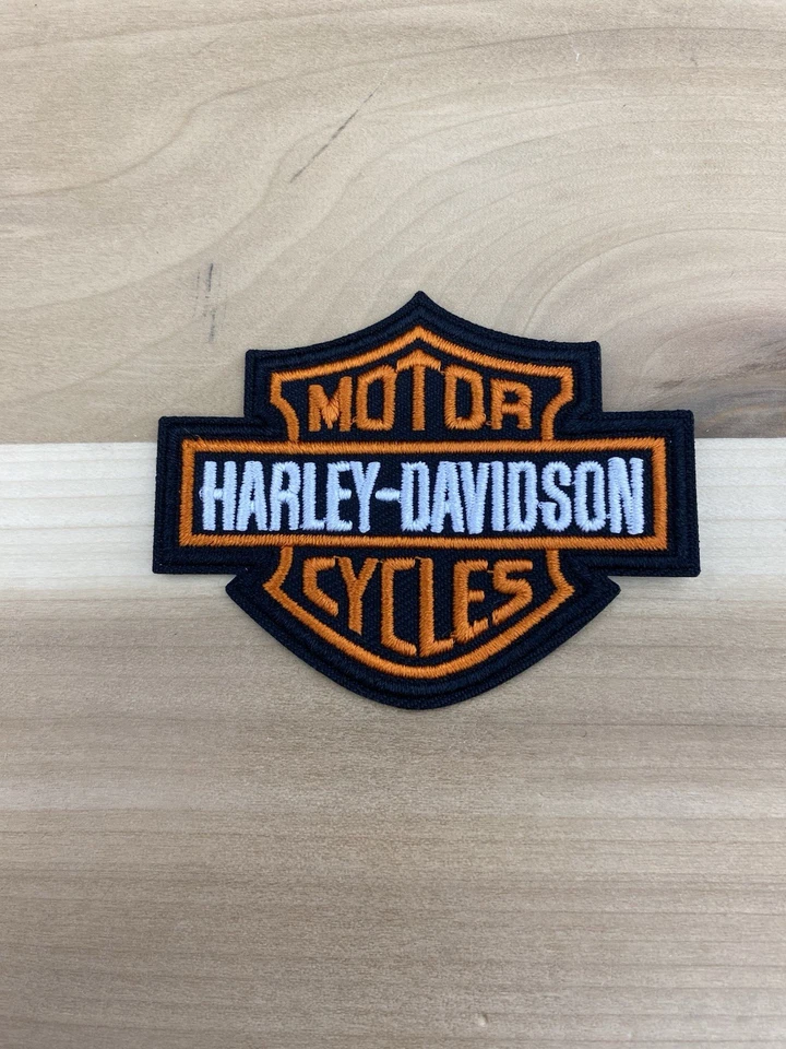3” Embroidered Harley Davidson Iron On Patch - Image 1 of 1
