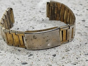 Citizen 8110 bracelet citizen bullhead 4-901193 Cal  8110 used 18mm Gold Used - Picture 1 of 14