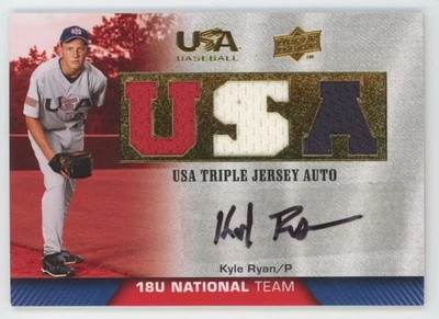 Kyle Ryan 2009 Upper Deck USA Box Set Auto Jersey #TJA18U-KR USA - Image 1 of 3
