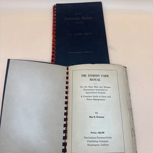Vintage 1944 The Farmer's Guide Everson Farm Manual + Almanac Huntington Indiana - Foto 1 di 13