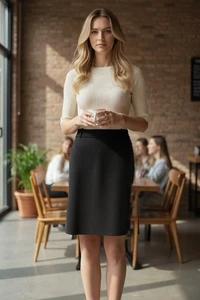 MISSONI COUTURE 10 M Wool Blend Knit Pencil Skirt R $480 - Picture 1 of 13