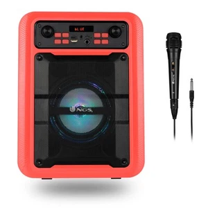NGS Lingo 20W Tragbarer drahtloser BT-Lautsprecher mit Mikrofon - ROT - Bild 1 von 5
