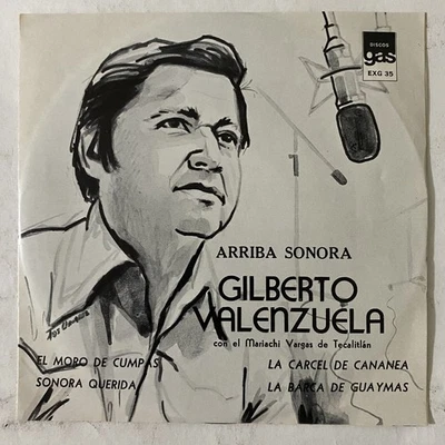 GILBERTO VALENZUELA & MARIACHI VARGAS -ARRIBA SONORA- 1975 MEXICAN 7" EP PS - Image 1 of 4