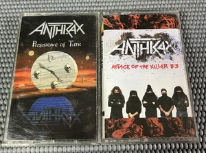 Anthrax Cassette Lot Attack Of The Killer B's and Persistence Of Time - Tested - Picture 1 of 5