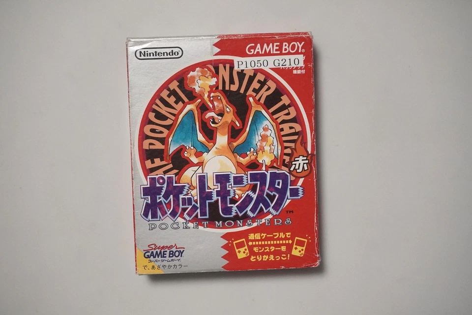 Game Boy Pocket Monsters Pokemon Red Boxed Japan GameBoy GB game US Seller - Image 1 of 4