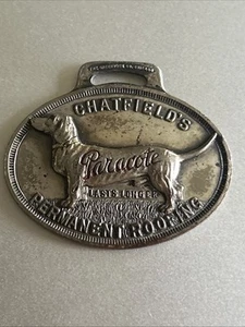 Chatfield's Paracote Permanente Paraflint Techo Dachshund Perro Reloj Llavero VerdeDu - Imagen 1 de 3