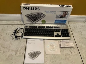 PHILIPS WIRED MULTIMEDIA KEYBOAD SPK4000SC/93 - BRAND NEW !!!!!!!!!!!!!!!!!!!!! - Picture 1 of 3