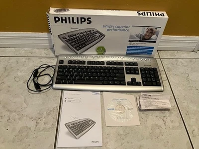 PHILIPS WIRED MULTIMEDIA KEYBOAD SPK4000SC/93 - BRAND NEW !!!!!!!!!!!!!!!!!!!!! - Image 1 of 3