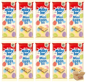 Milkybar Mini Eggs White Chocolate Bar 100g Sweet Bar - Picture 1 of 2