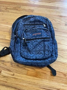 Mochila Bolso Libro Lona Jansport Azul Índigo Adire 31L - Imagen 1 de 6