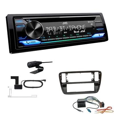 JVC Receiver Autoradio DAB Bluetooth für Volkswagen VW Up 2011-2016 piano black  - Bild 1 von 4