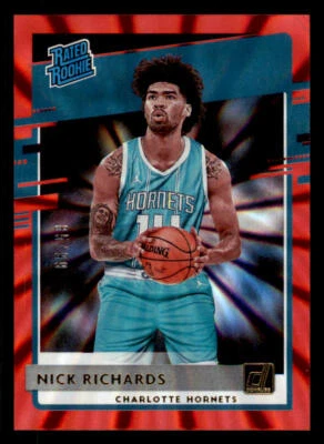 2020-21 Donruss Holo Red Laser #222 Nick Richards RR /99 (ref 237175) - Image 1 of 2