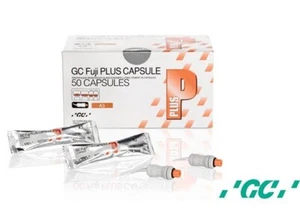 GC FUJI PLUS HARZMODIFIZIERTE GIC KAPSELN ZUM BEFESTIGEN VON KRONEN 50/PK - Bild 1 von 2