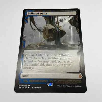 MTG - Polluted Delta - Zendikar Rising Expedition - Rare Land Card - Excellent - Image 1 of 2