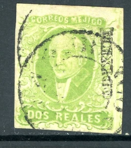 Mexico 1856 Hidalgo Dos Real Scott #3 VFU J767 - Picture 1 of 6