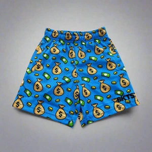 Money Bags Youth Athletic Shorts - Picture 1 of 6