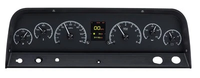 Sistema de calibre personalizable camioneta Chevy Dakota Digital 1964-66 negro HDX-64C-PU-K Foto 1 de 4