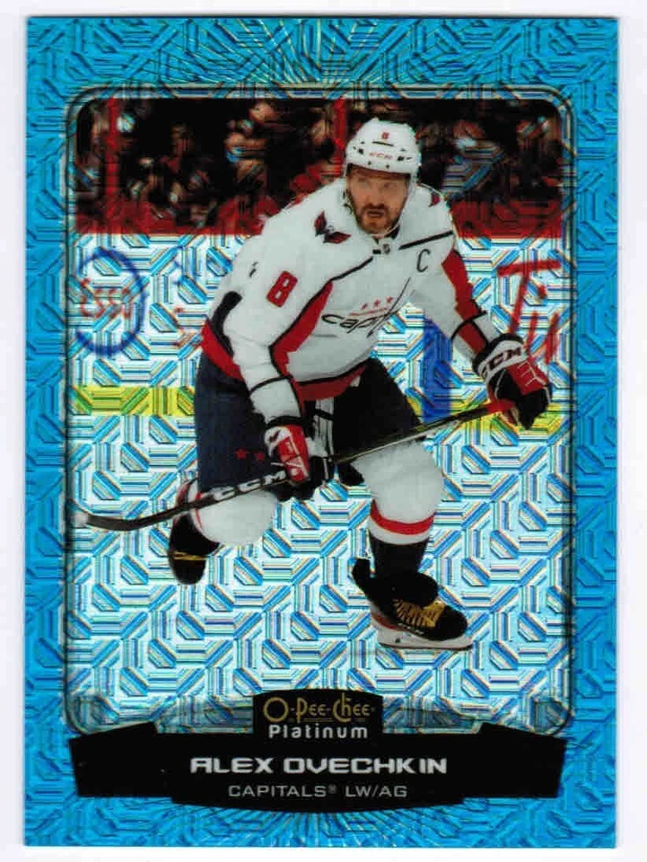 22/23 2022 O-PEE-CHEE OPC ALEX OVECHKIN P-AO PLATINUM PREVIEWS BLUE TRAXX - Image 1 of 1
