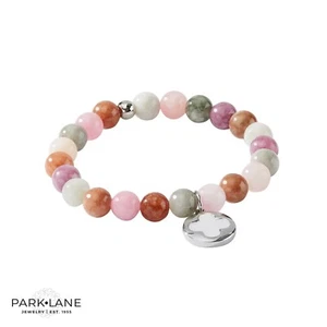 NWT Park Lane Orchard Bracelet! Semiprecious  beaded Pink Grey Red SOLD OUT - Picture 1 of 5
