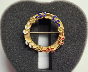 Signierte Freirich Kreis Blatt Pin - Bild 1 von 6