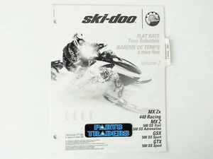 Genuine Ski-Doo Flat Rate Time Schedule Labor Manual 2006 440 500 MX-Z GSX GTX - Bild 1 von 1