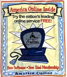Raro DISCO AOL AMERICAN AIRLINES & America Online Coleccionable con Snack Seco Sellado! - Imagen 1 de 4