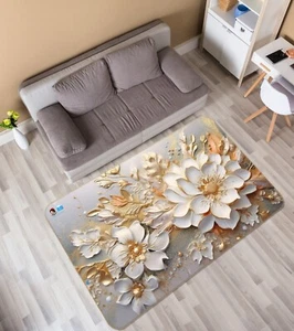 3D Pearl Stamens K105 Non Slip Rug Mat Elegant Photo Carpet Panda - Picture 1 of 5