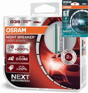 Osram D3S 12/24V 35W XENARC NIGHT BREAKER LASER +200% 2Stk.+W5W Blau - Bild 1 von 4