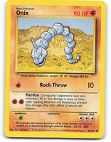Genuine 1995 Onix Pokemon Card 56 102 Ebay